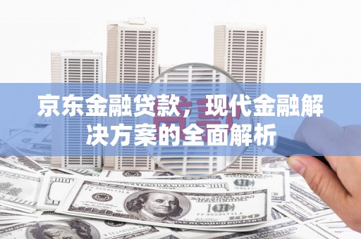 河津京东金融贷款，现代金融解决方案的全面解析