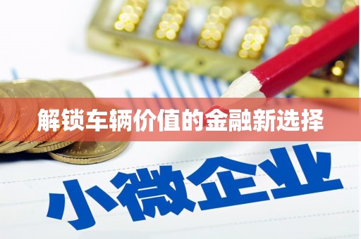 阿城解锁车辆价值的金融新选择