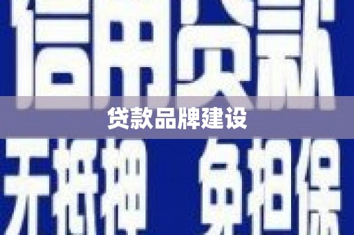 康保贷款品牌建设
