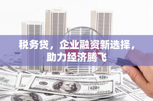 浮梁税务贷，企业融资新选择，助力经济腾飞