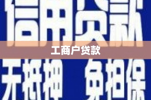 和田市工商户贷款