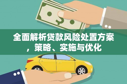 西夏全面解析贷款风险处置方案，策略、实施与优化