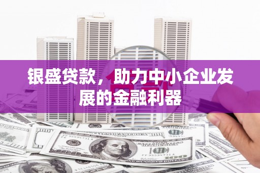 尖石银盛贷款，助力中小企业发展的金融利器