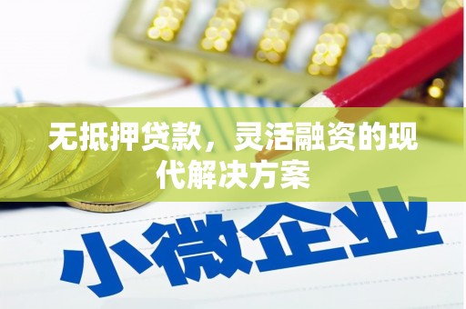 南华无抵押贷款，灵活融资的现代解决方案