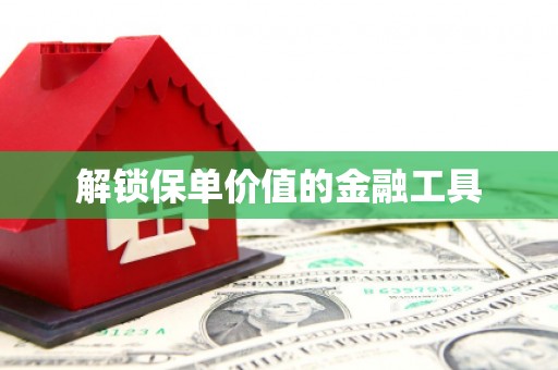 怀化解锁保单价值的金融工具