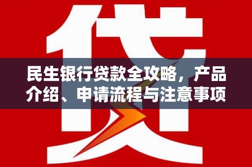 镇原民生银行贷款全攻略，产品介绍、申请流程与注意事项